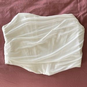SHEIN White Corset Top